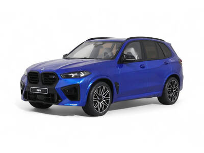 2023 BMW X5 M Competition Blue Metallic with Black Top 1/18 Model Car by GT Spirit