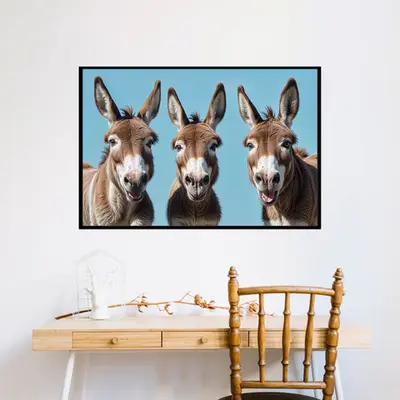 Laughter with Three Donkeys