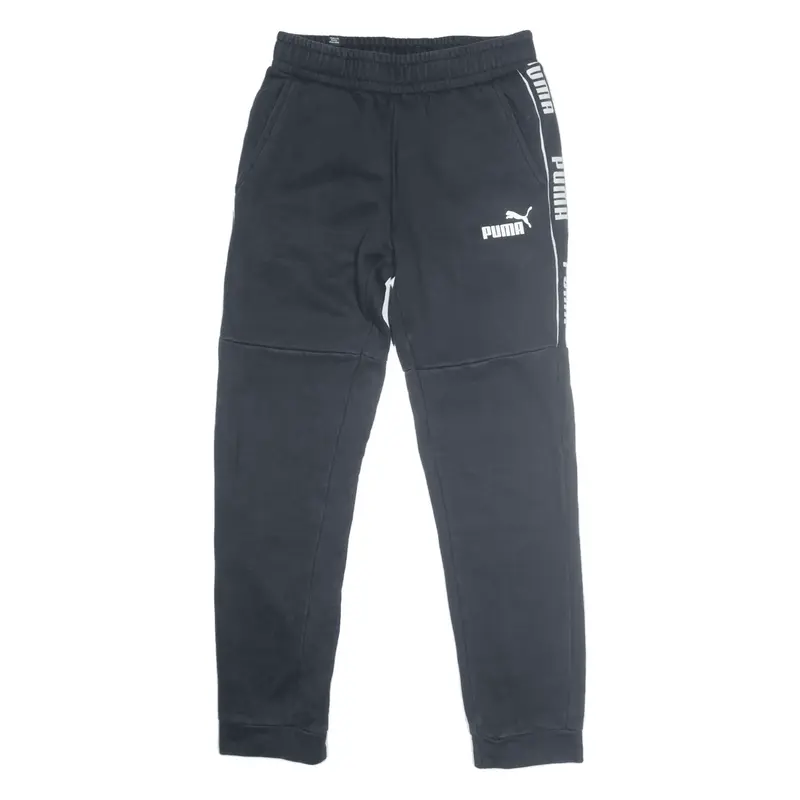 PUMA Joggers Black Tapered Mens S W27 L27