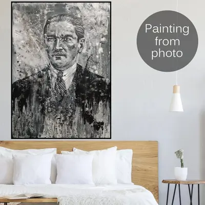 Custom Portrait Paintings From Photo Custom Figurative Art Original Human Watercolor Painting Wall Decor | PAINTING FROM PHOT...