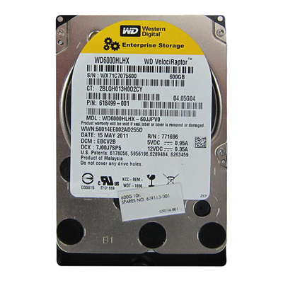 618499-001 HP 600GB 10000RPM SATA 6Gb/s 32MB Cache 3.5-inch Hard Drive