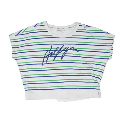 TOMMY HILFIGER Sport Striped Vest Sweatshirt White Womens M