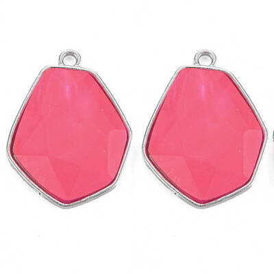 Faceted Glass Pendants