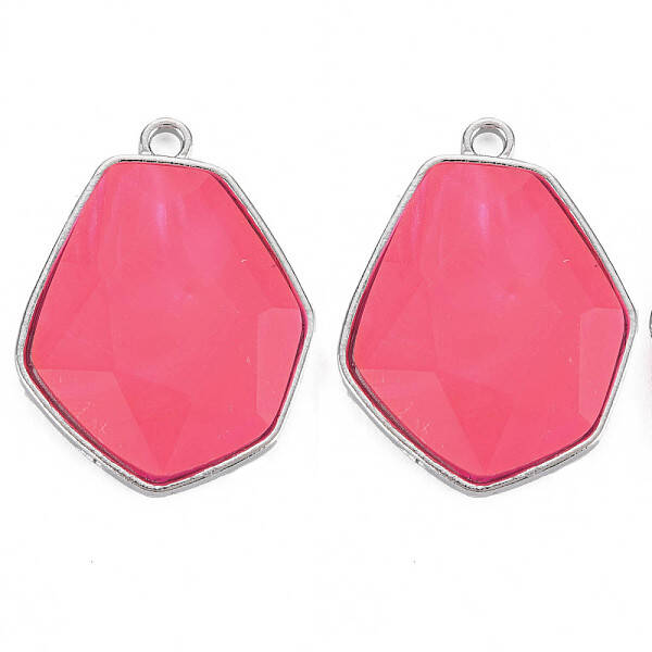 Faceted Glass Pendants