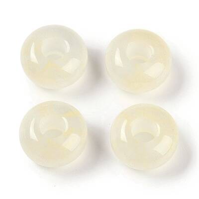 Resin European Beads with Glitter Powder