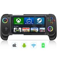 Wireless Mobile Gaming Controller for iPhone/Android, Phone Game Controller Support Phone Case, RGB Light Hall Joystick, Turb...