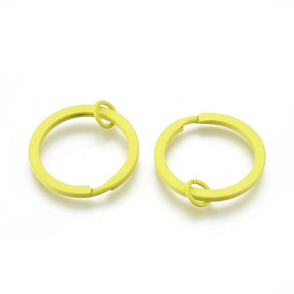 Spray Painted Iron Split Key Rings
