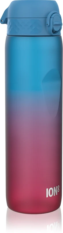 Ion8 Leak Proof Large Water Bottle Motivator Blue & Pink 1000ml