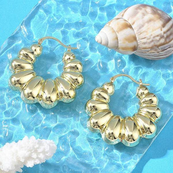 Brass Stud Earrings for Women