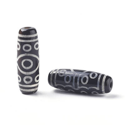 Tibetan Style 15-Eye dZi Beads