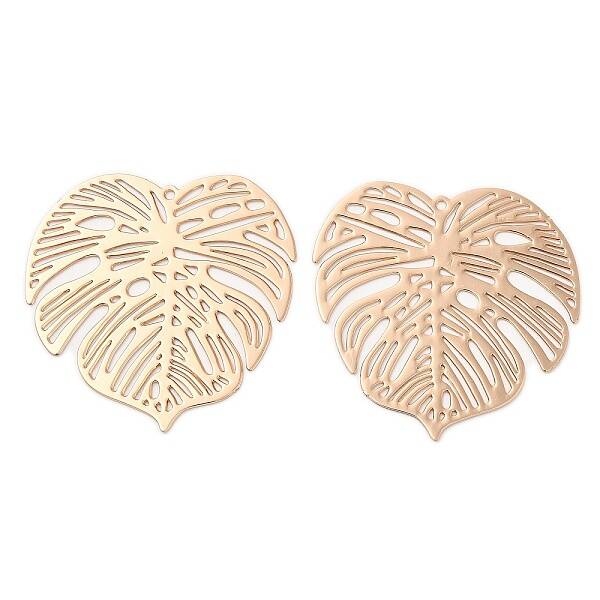 Long-Lasting Plated Brass Filigree Pendants