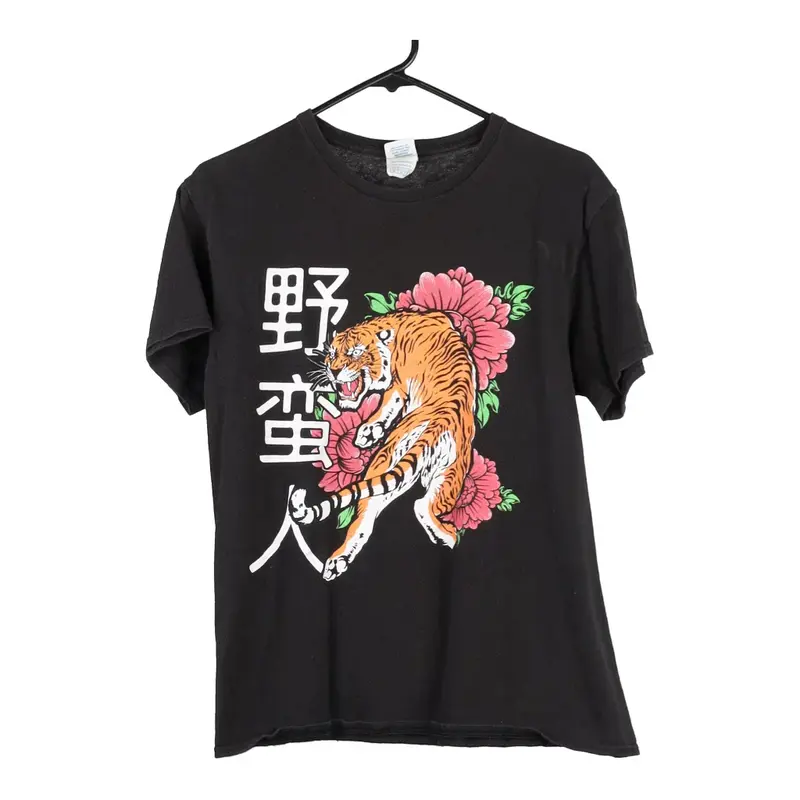 Delta Graphic T-Shirt - Medium Black Cotton