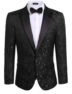 Floral Party Tuxedo (US Only), Black / S