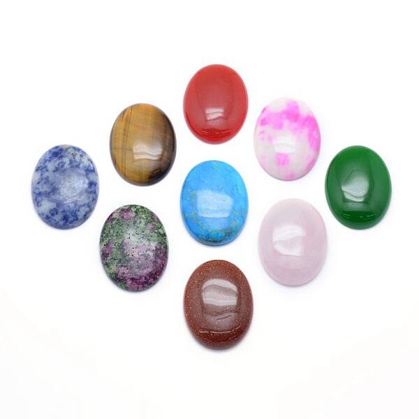 Natural & Synthetic Mixed Stone Cabochons