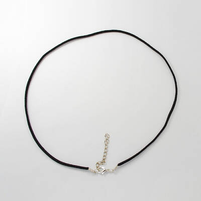 Black Faux Suede Necklace Cord Making