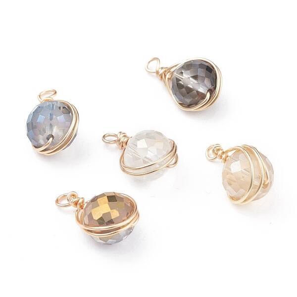 Electroplate Glass Pendants