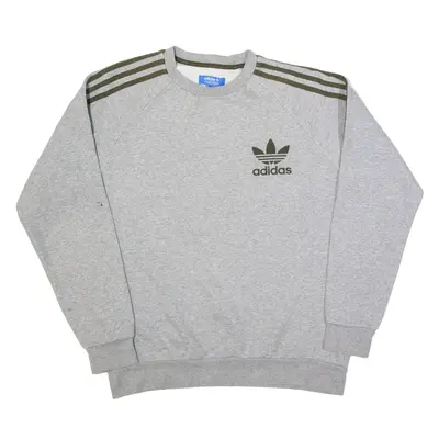 ADIDAS Sweatshirt Grey Mens M