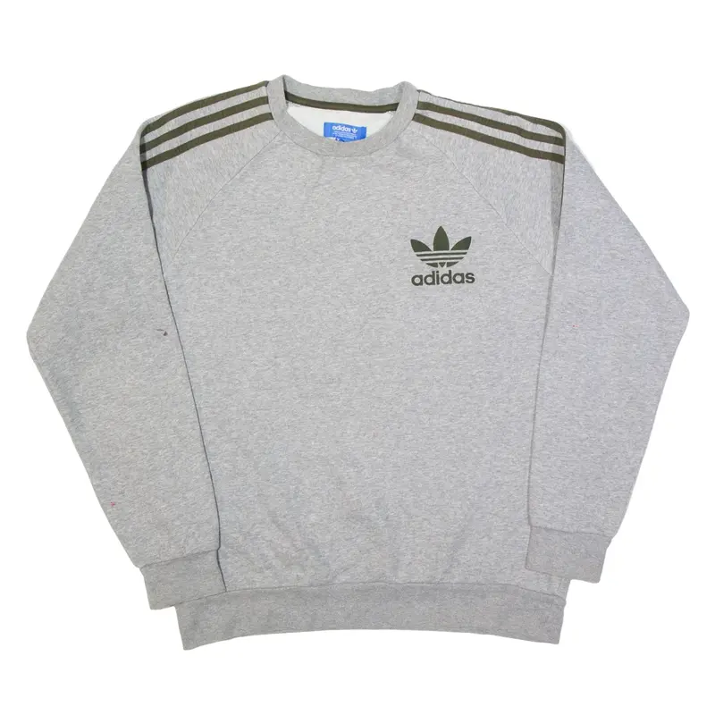 ADIDAS Sweatshirt Grey Mens M