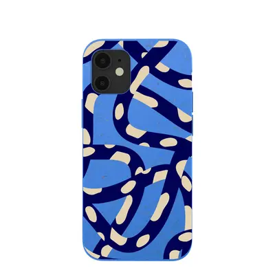 Electric Blue Noodles iPhone 12 Mini Case