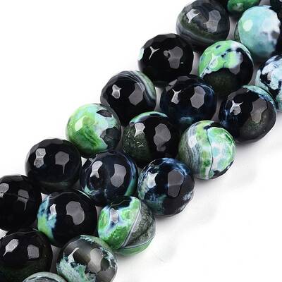 Dyed Natural Agate Beads Strands