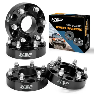 1999-2026 Silverado 1500 1.5 Hubcentric Wheel Spacers 6x139.7 14x1.5 Billet Aluminum – KSP Performance, Black