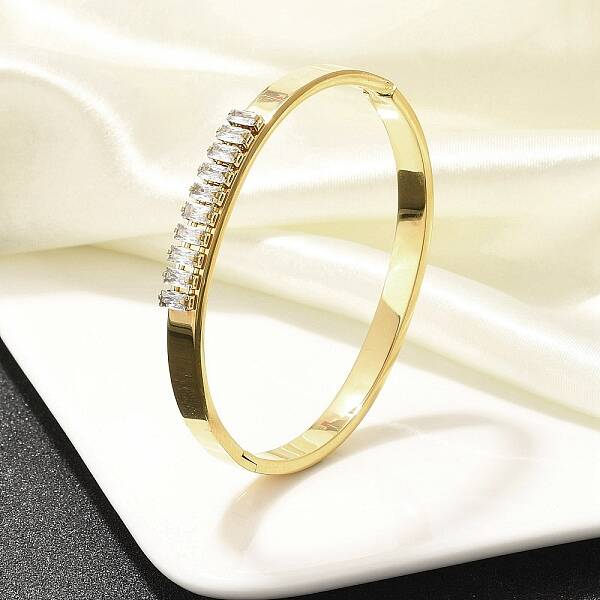 304 Stainless Steel Hinged Bangles for Women
