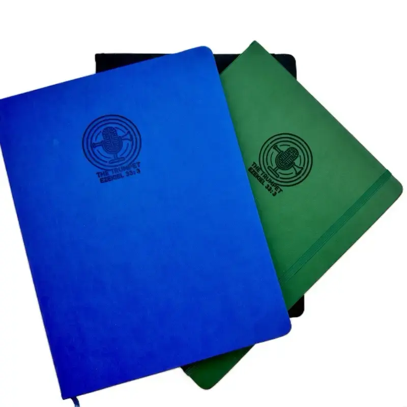 The Trumpet of Enoch & Jubilees - Blue/Green/Black Notebooks with Trumpet Logo Brand