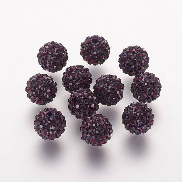Polymer Clay Rhinestone Beads