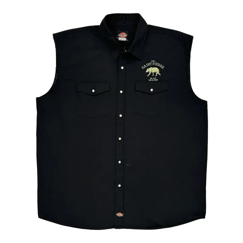 Saint Pierre Public House Montreal Dickies Graphic Shirt - 3XL Black Cotton | Size: xxx-large