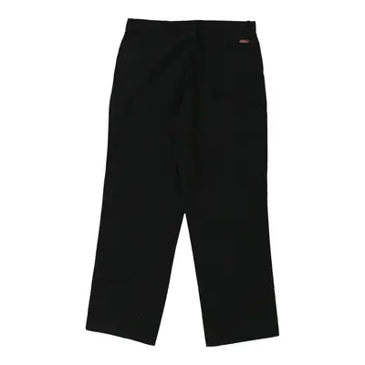 Dickies Double Knee Trousers - 37W 32L Black Cotton Blend