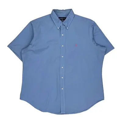 Ralph Lauren Short Sleeve Shirt - XL Blue Cotton