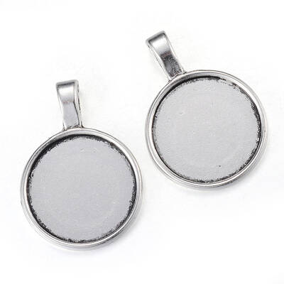 Tibetan Style Alloy Pendant Cabochon Settings