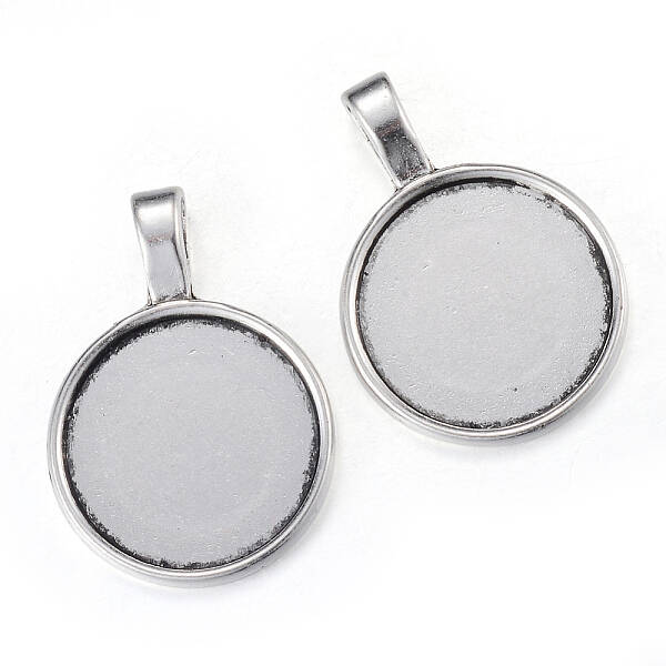 Tibetan Style Alloy Pendant Cabochon Settings