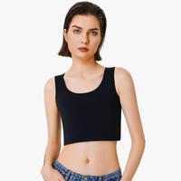 Nebility Women Elastic Chest Binder Bra Pullover Tank Top