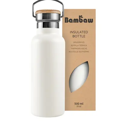 Bambaw Stainless Steel Thermos 500 ml Polar White