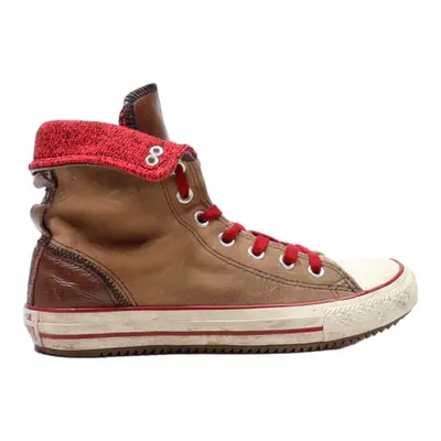 CONVERSE High Top Trainers Brown Leather Womens UK 4.5