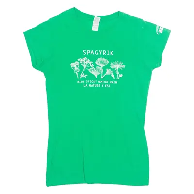 GILDAN Nature Womens T-Shirt Green S