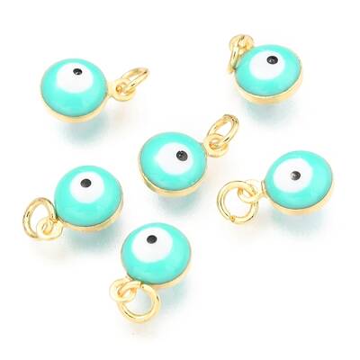 Brass Enamel Beads