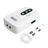 AquaMiracle Lithium Battery Powered Portable Aquarium Air Pump for Fish Tank up to 120 Gallons, USB Rechargeable Aquarium Bub...