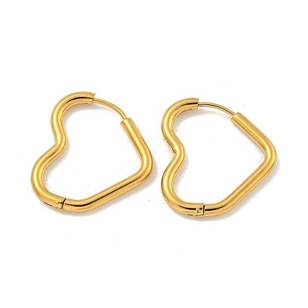 202 Stainless Steel Huggie Hoop Earrings