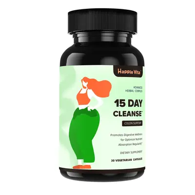 HappieVita 15 Day Cleanse - Gut and Colon Support - 30 capsules