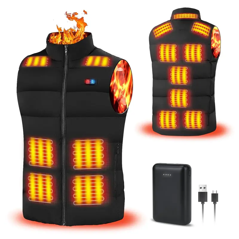 Rrtizan Heated Vest for 2024 Updated Winter Heated Jacket Vestfor Men & Women,Light weight Heating Vest with Battery Pack for...
