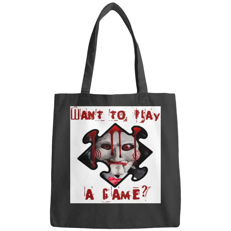 Jigsaw Billy The Puppet  Want To Play A Game Bags