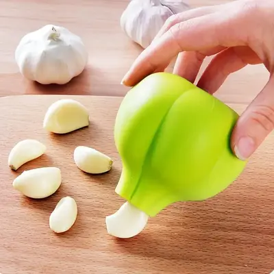 Garlic Peeling Machine, 1 Count Creative Kitchen Silicone Soft Garlic Peeler, Garlic Peeling Tool