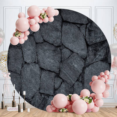 Aperturee Blue Sky And Summer Beach Round Party Backdrop | Circular Birthday Backdrop Cover | Circle Backdrops For Birthday |...