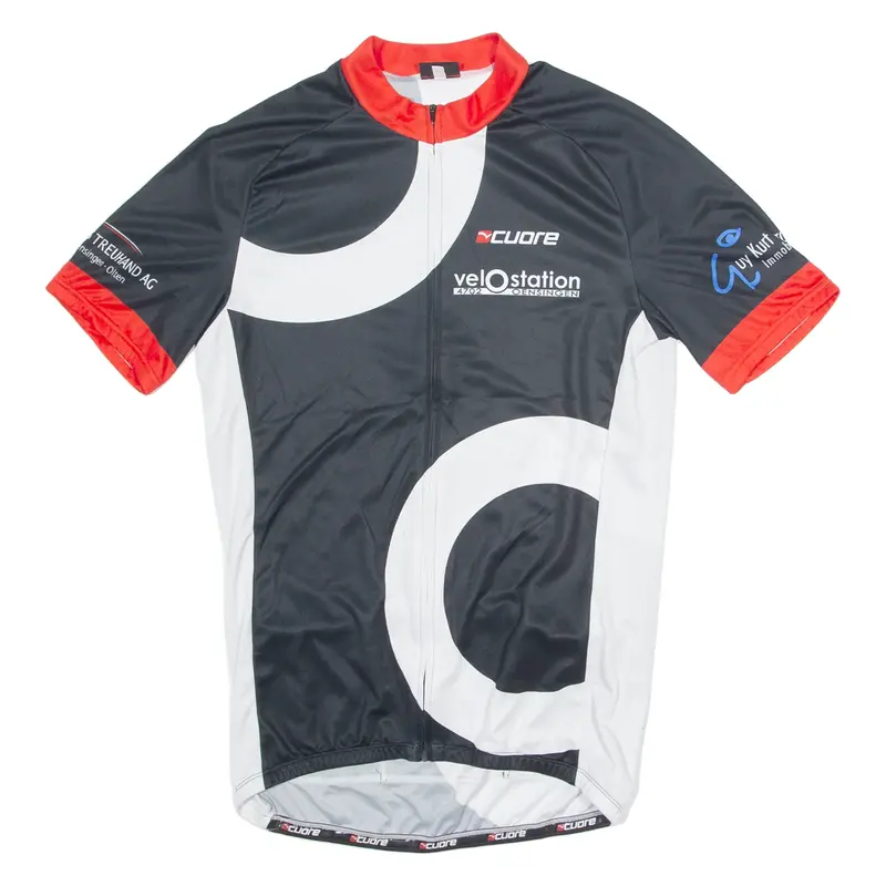 CUORE Cycling Mens Jersey Black 1/4 Zip XL