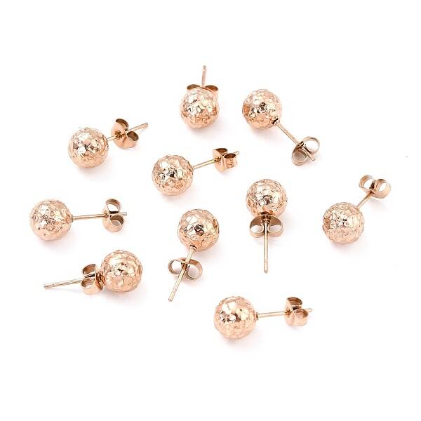 Ion Plating(IP) 304 Stainless Steel Stud Earring Findings