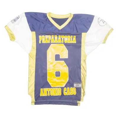 PREPARATORIA Mens Jersey Blue USA V-Neck M