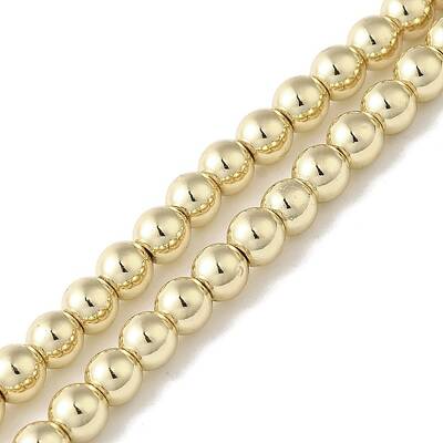Electroplated Synthetic Non-magnetic Hematite Beads Strands