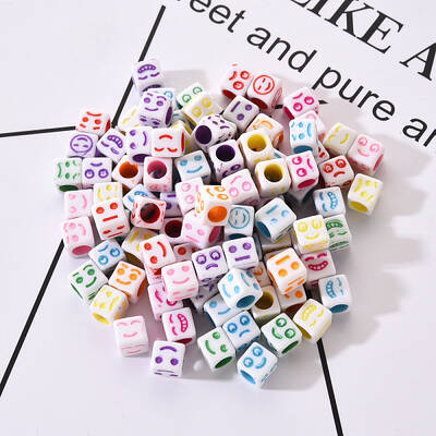 Craft White Acrylic Beads